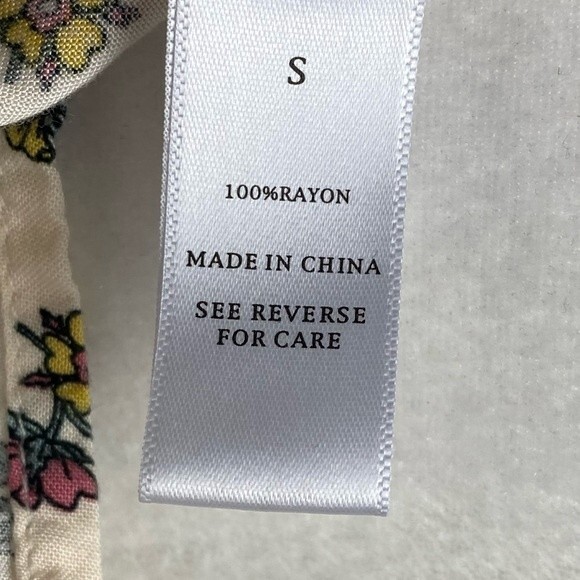 Rose And Grey Blouse Womens Small Floral Ladies Top - Picture 5 of 5